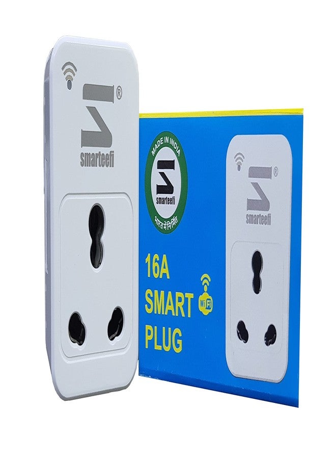 Smarteefi 16A WiFi Smart Plug with Guaranteed Timer | Timer Schedules works without Internet | Energy Monitoring | Countdown Timer | Suitable for AC Geyser pump | Compatible with Alexa & Google Home - Image 1